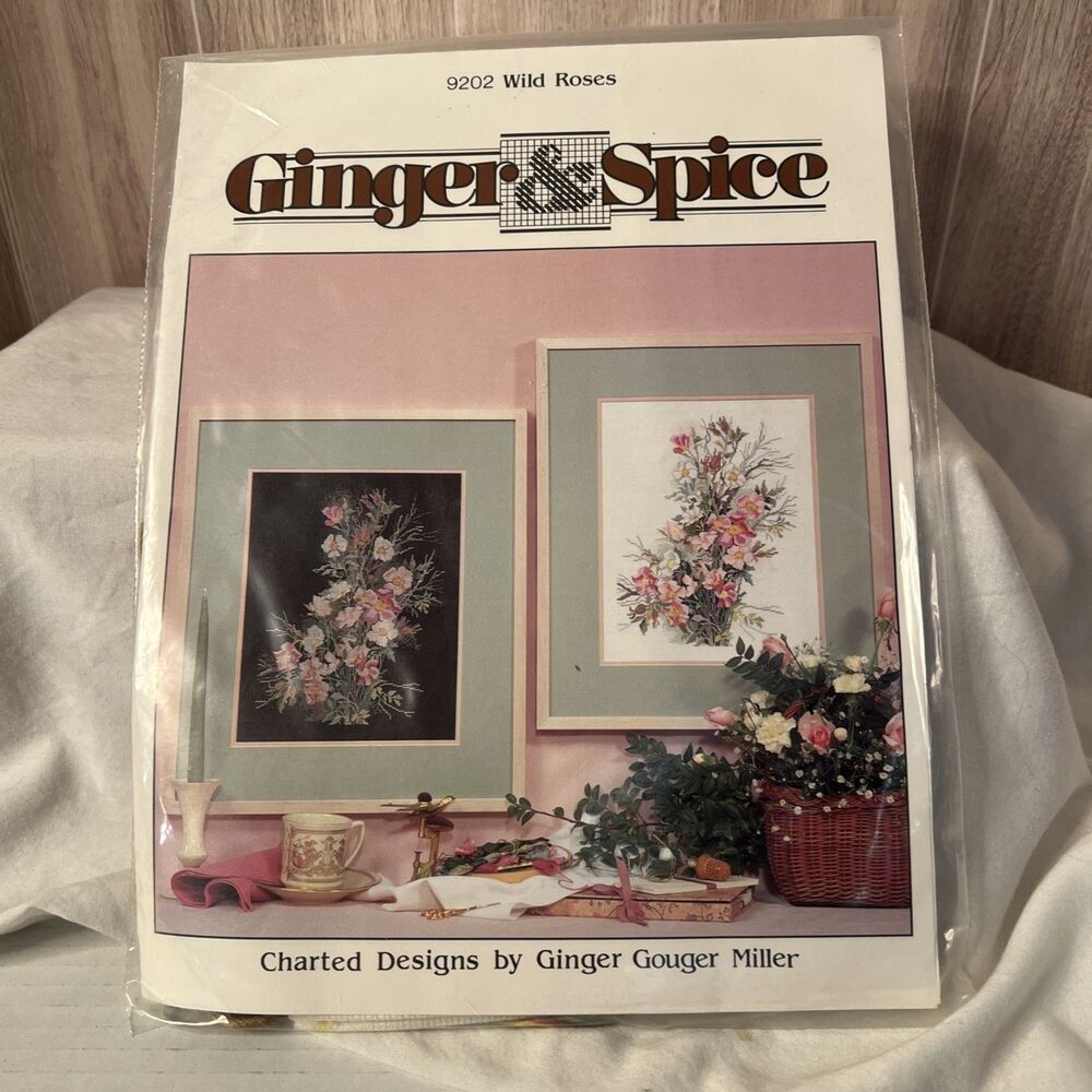 Ginger & Spice cross stitch pattern "Wild Roses" 9202